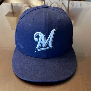 Milwaukee Brewers hat.  size: 7 1/8